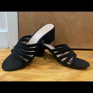 Old navy black block heels - size 8